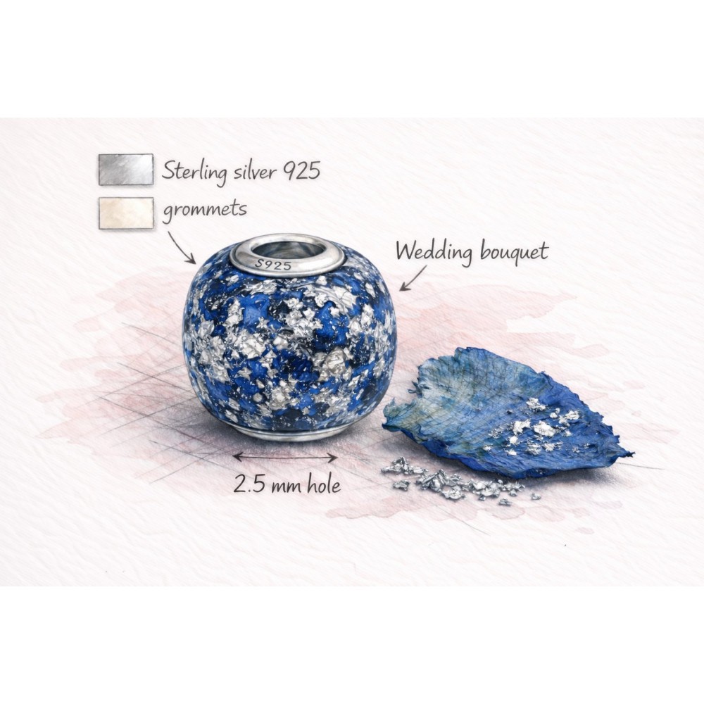 Χάντρες τύπου Pandora 2τμχ 