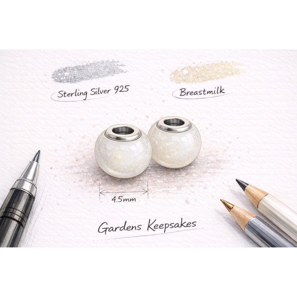 Χάντρες τύπου Pandora 2τμχ 