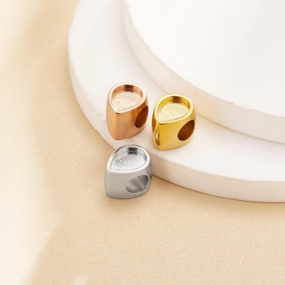 Ατσάλινο Charm Σταγόνα  1τμχ