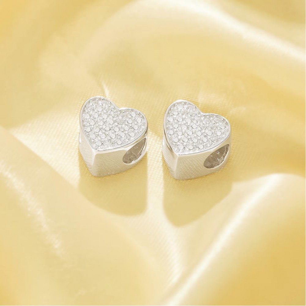 Glamourous Heart Charm 1τμχ 