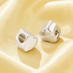 Silver Heart Charm 1τμχ