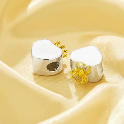 Silver Crown Charm 1τμχ